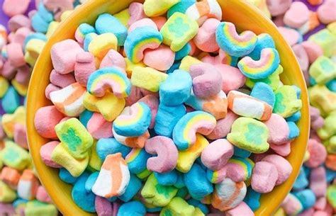 Lucky symbols magical marshmallows